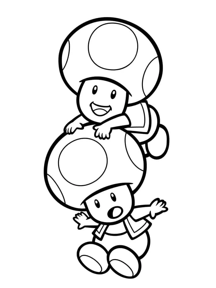 Desenhos de Toad Mario Para Colorir 41