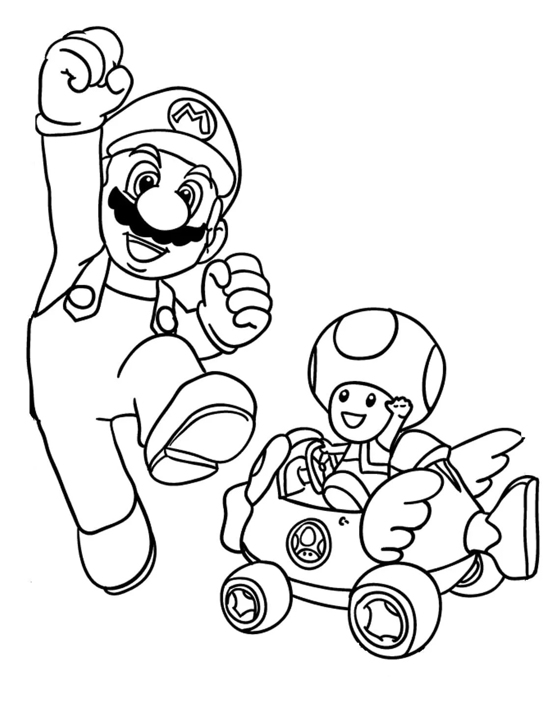 Toad Mario Coloring Pages 42