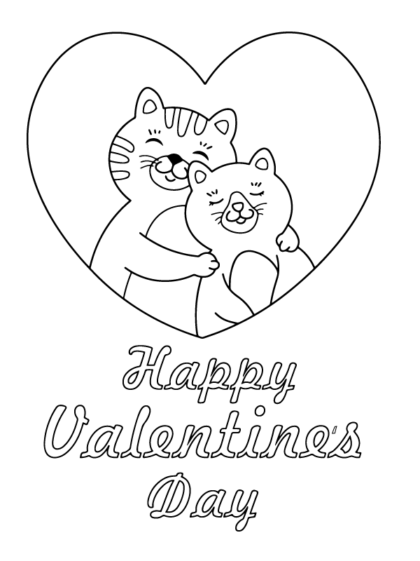 Toddler Valentine Coloring Pages