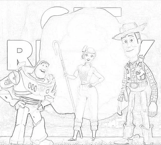 Toy Story 4 Coloring Pages 55
