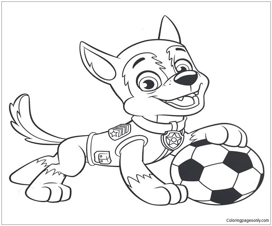 Tracker Paw Patrol Coloring Pages 8