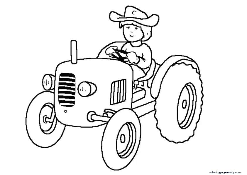 Desenhos de Tractor Para Colorir 13