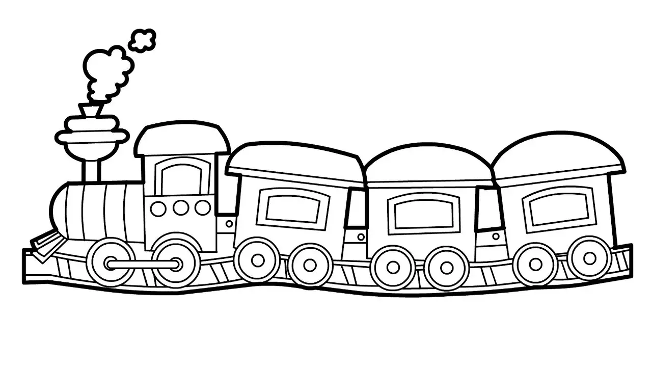 Zug Ausmalbilder 6