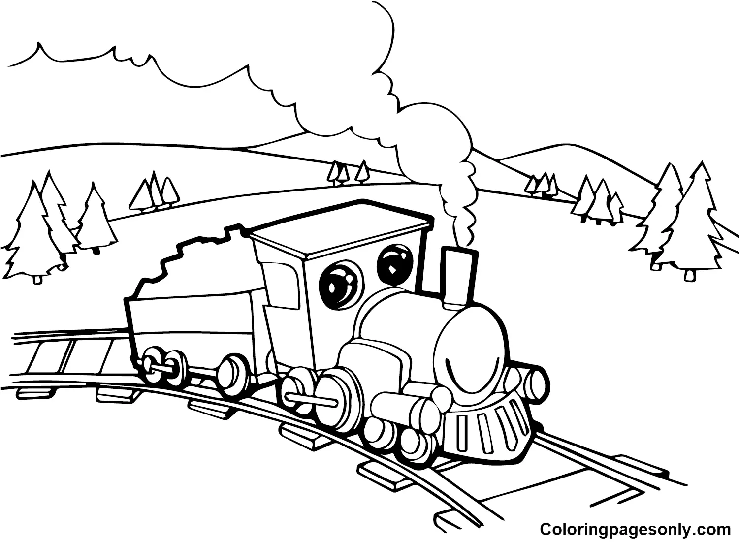 Desenhos de Train Para Colorir 62
