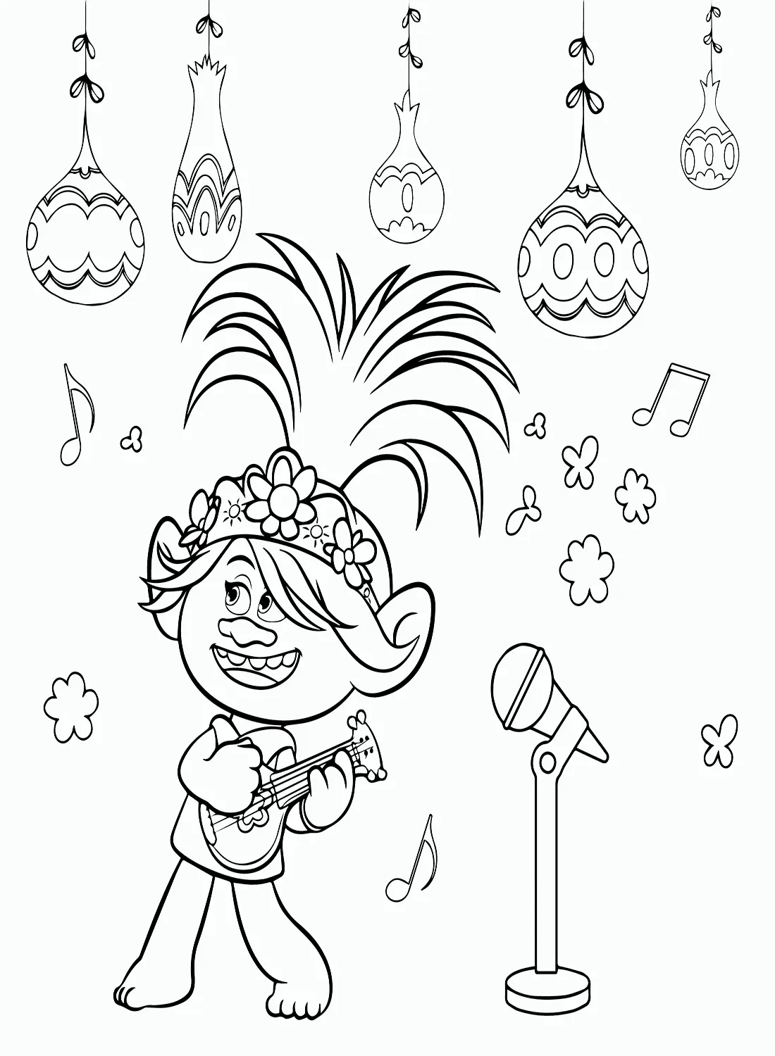 Trolls World Tour Coloring Pages 1