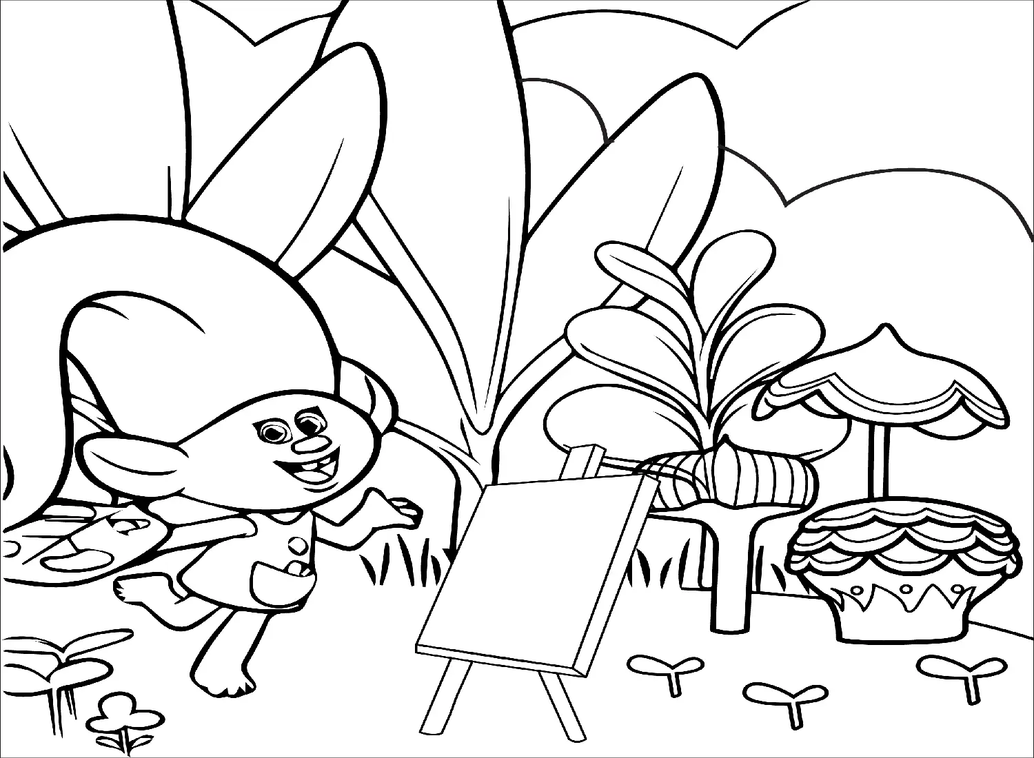 Trolls World Tour Coloring Pages 17