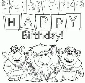 Trolls World Tour Coloring Pages 28