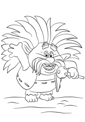 Trolls World Tour Coloring Pages 45