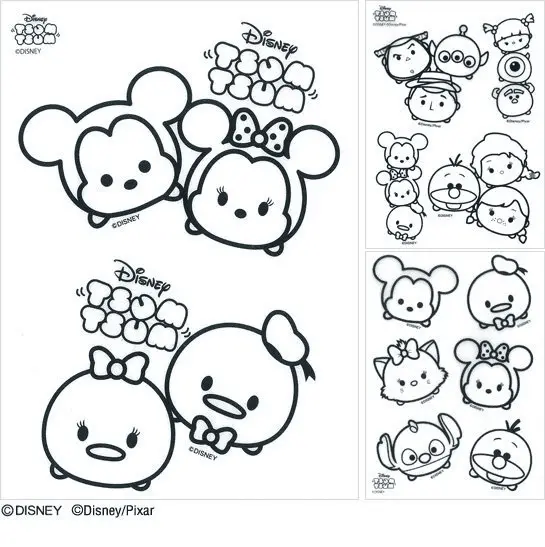 Tsum Tsum Coloring Pages 2