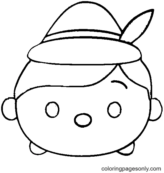 Tsum Tsum Coloring Pages 23