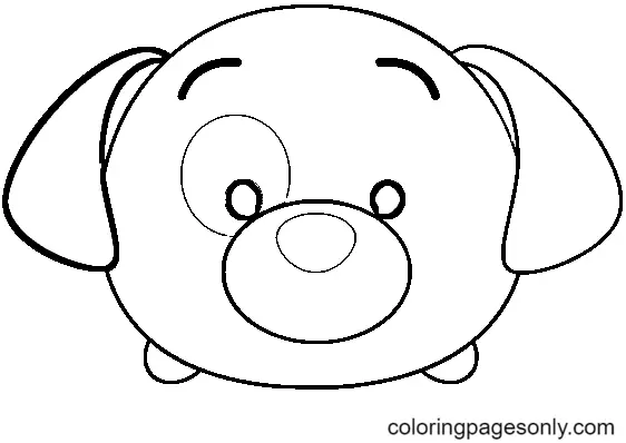 Tsum Tsum Coloring Pages 30