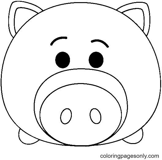 Tsum Tsum Coloring Pages 31