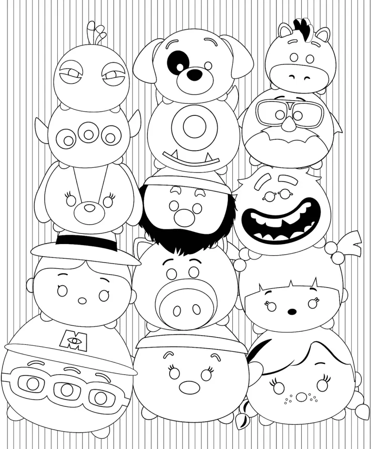 Tsum Tsum Coloring Pages 40