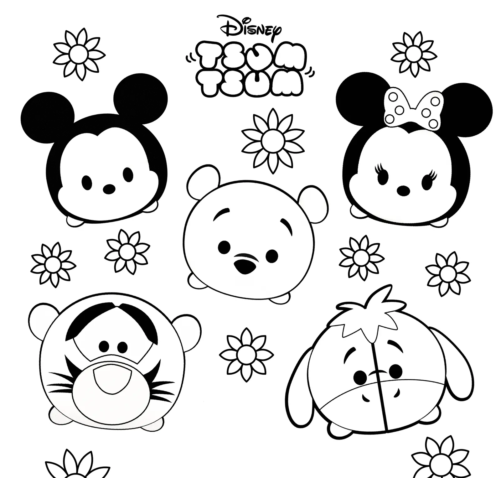 Tsum Tsum Para Colorear 9