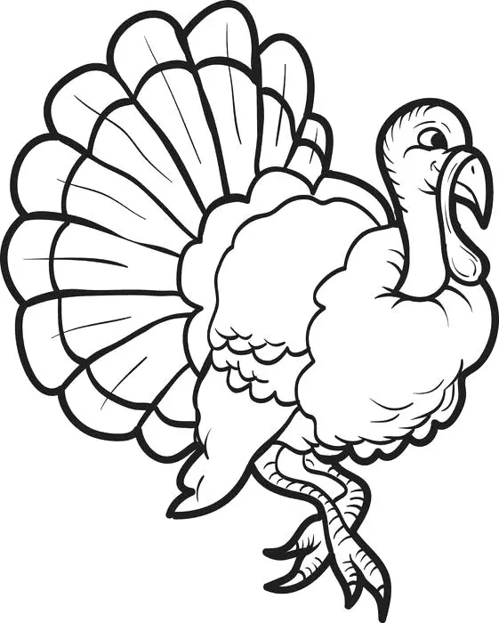 Turkey Coloring Pages 13
