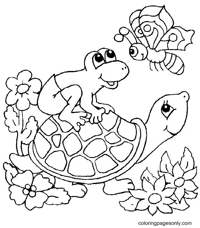Desenhos de Turtle Para Colorir 24
