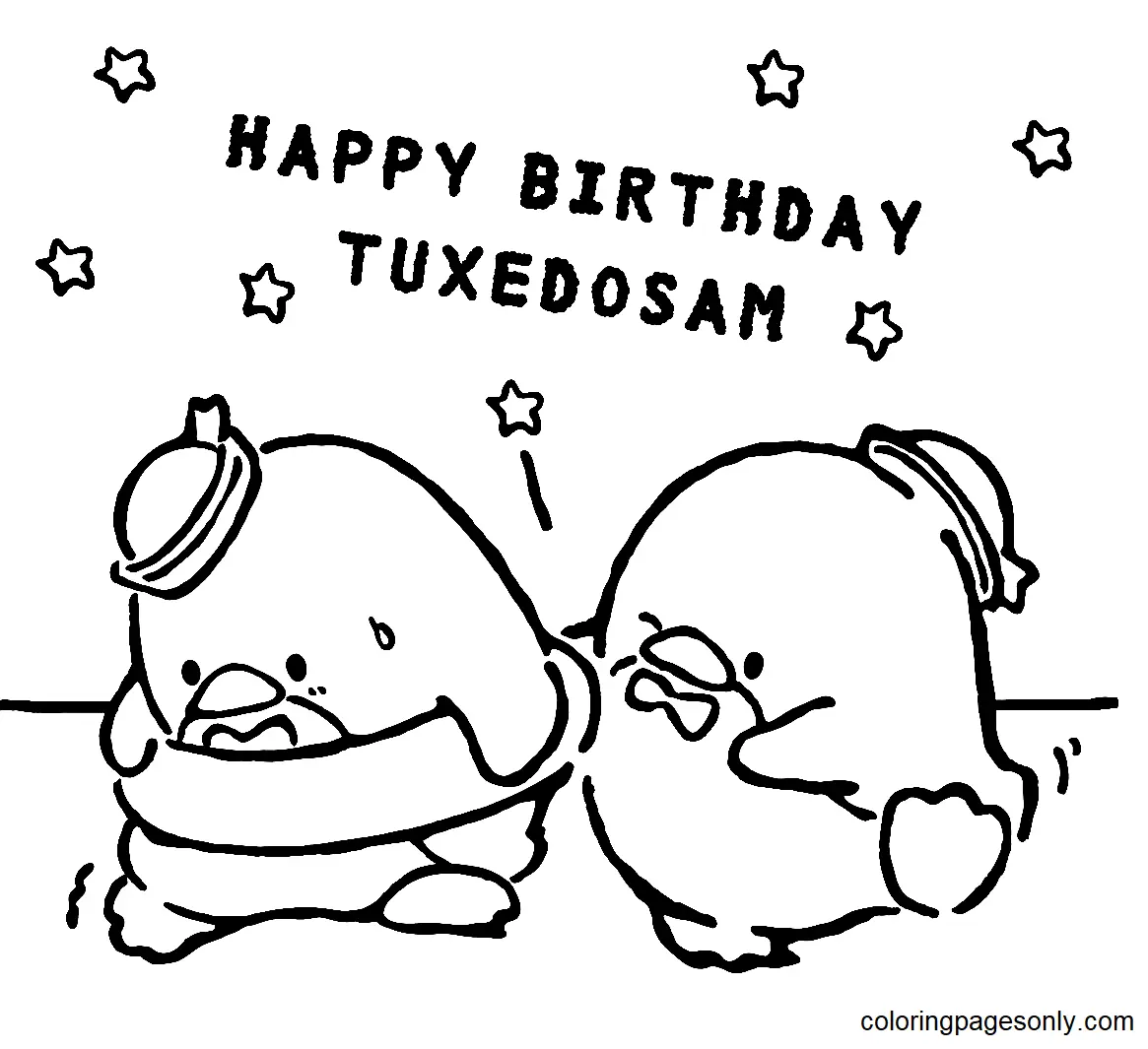 Tuxedo Sam Para Colorear 16