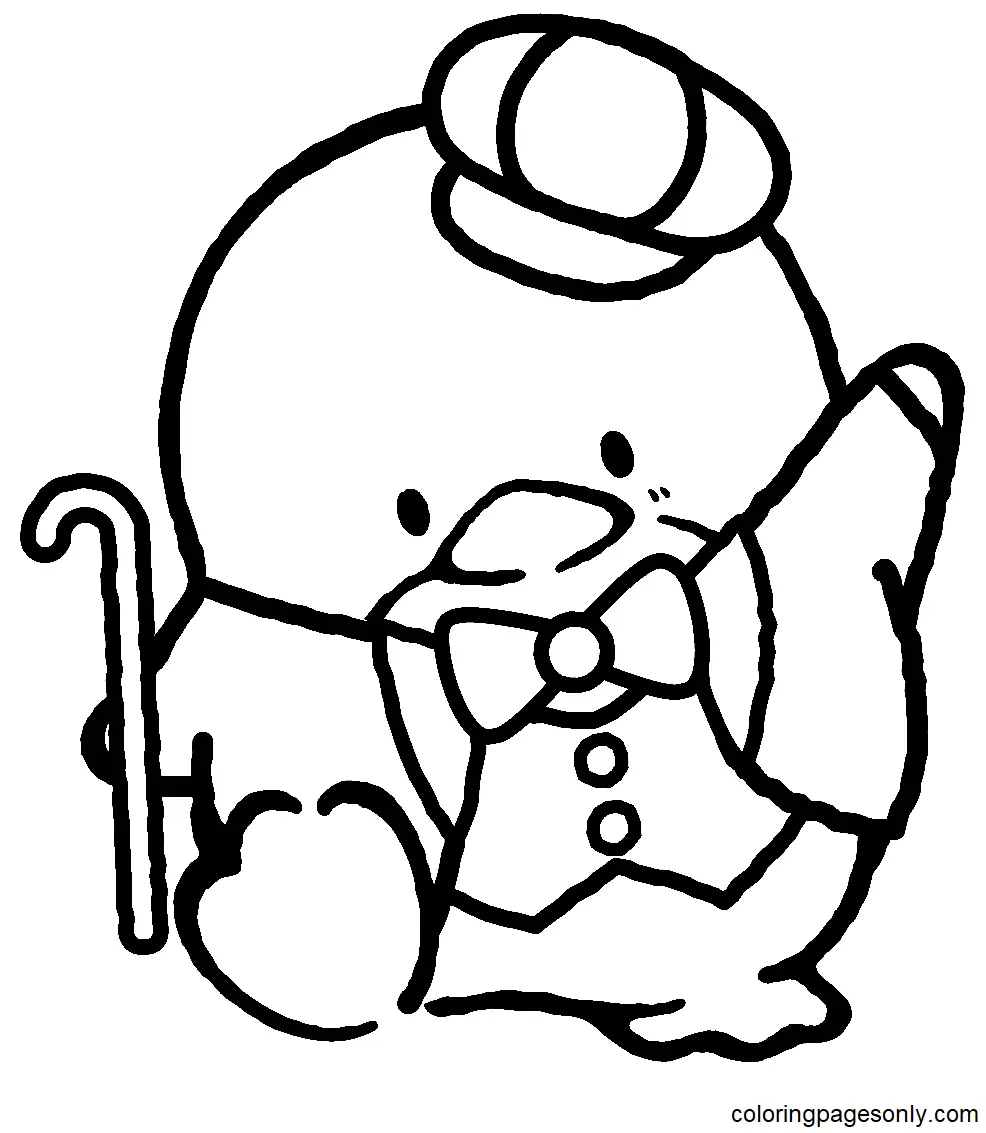 Tuxedo Sam Para Colorear 4