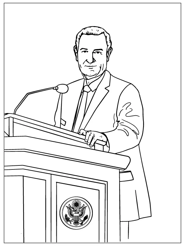 U S Presidents Coloring Pages 14