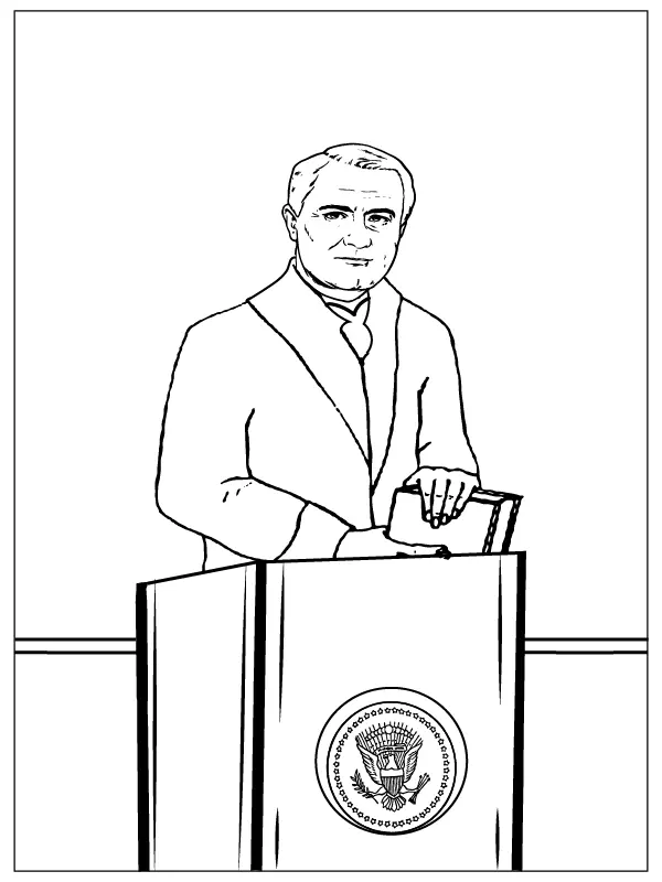 U S Presidents Coloring Pages 7
