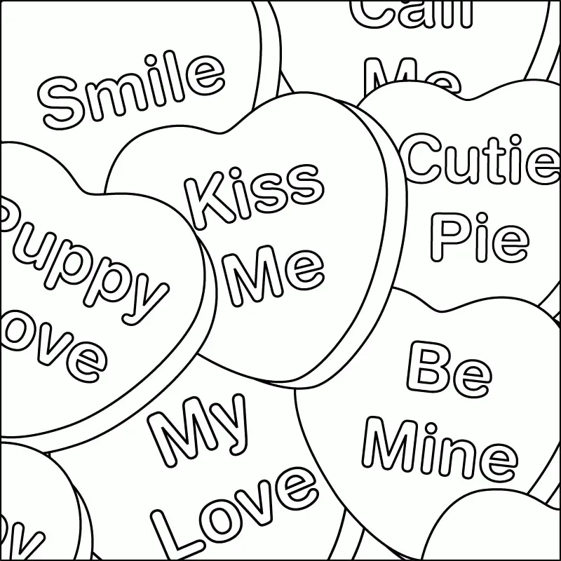 Valentine Heart Coloring Pages 2