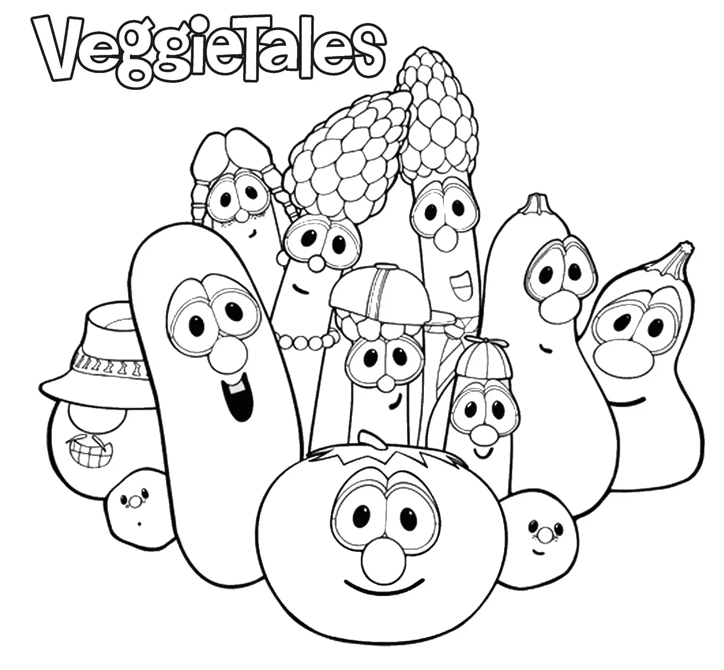 VeggieTales Ausmalbilder 1