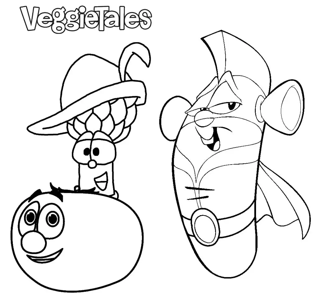 VeggieTales Ausmalbilder 18