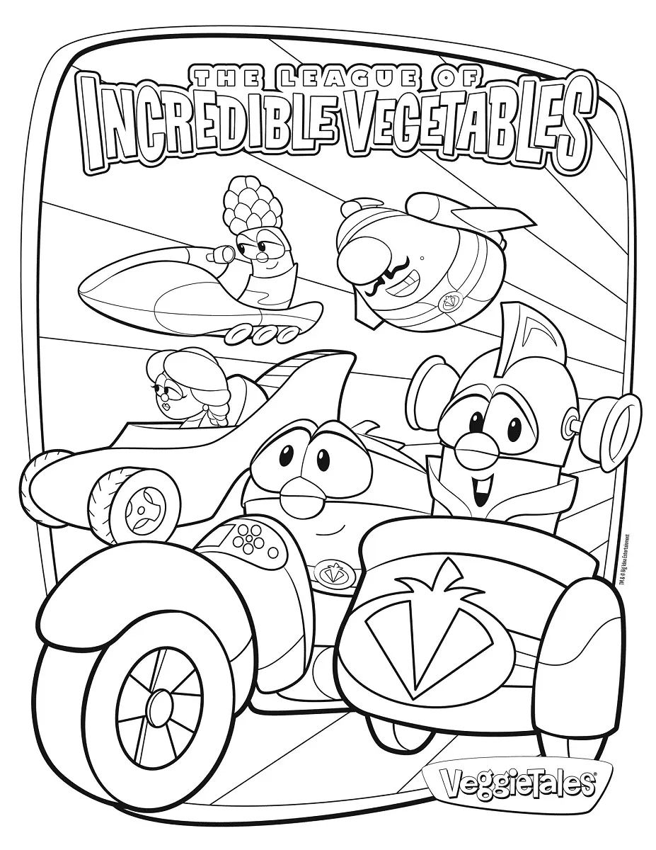 VeggieTales Ausmalbilder 54