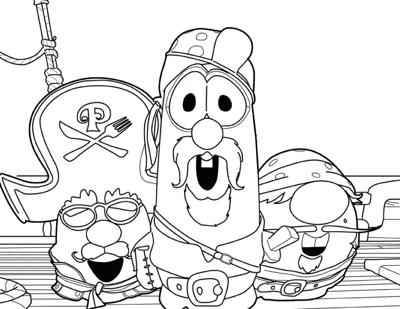 VeggieTales Ausmalbilder 6