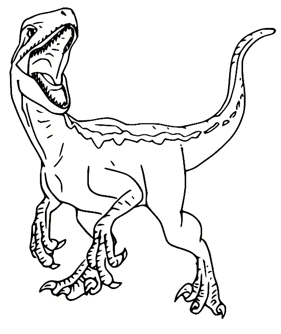 Velociraptor Coloring Pages 18