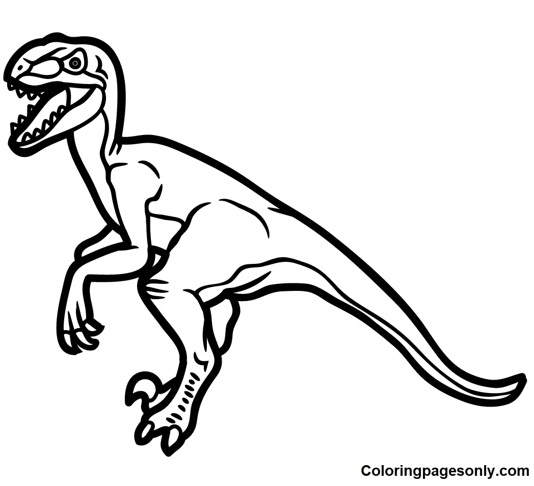 Velociraptor Coloring Pages 19