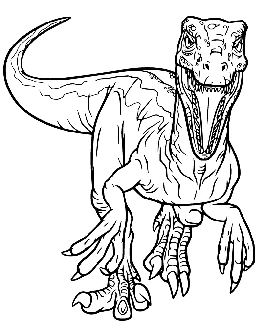 Velociraptor Coloring Pages 20
