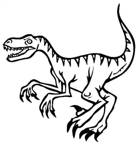 Velociraptor Coloring Pages 5