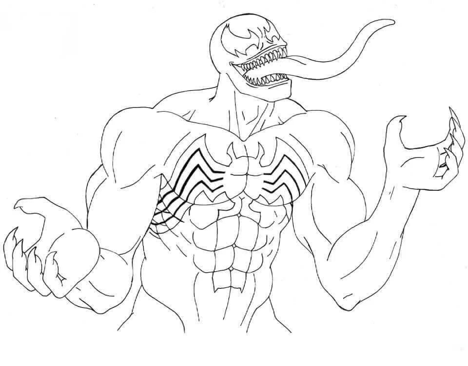 Venom Para Colorear 23