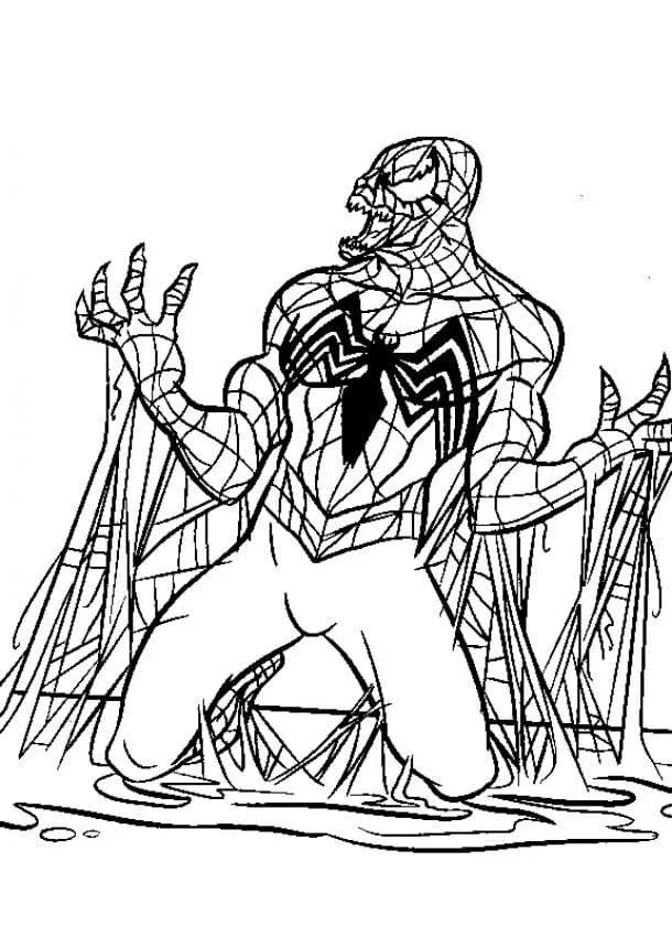 Venom Para Colorear 41
