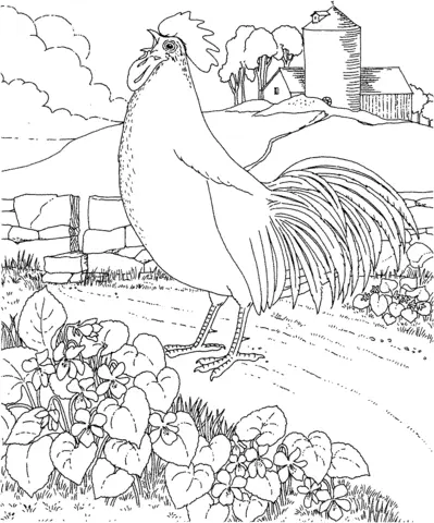 Violet Coloring Pages