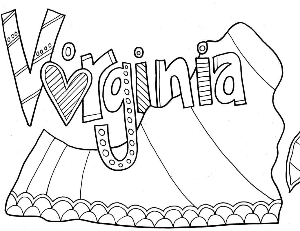Virginia Coloring Pages 11