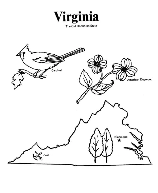 Virginia Coloring Pages 35