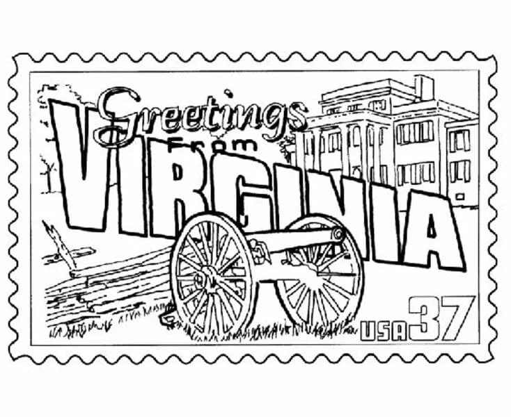 Virginia Coloring Pages 7
