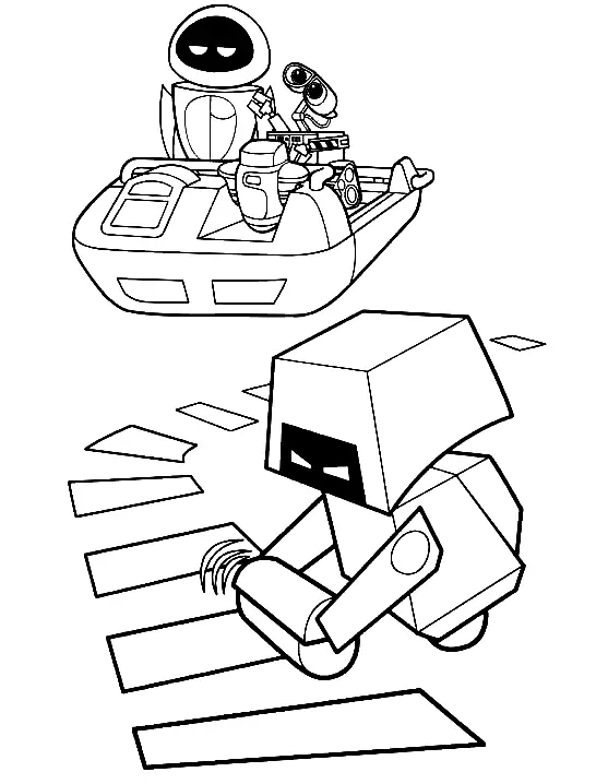 Desenhos de Wall E Para Colorir 27