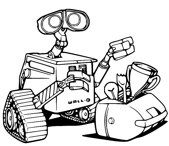 Wall E Coloring Pages