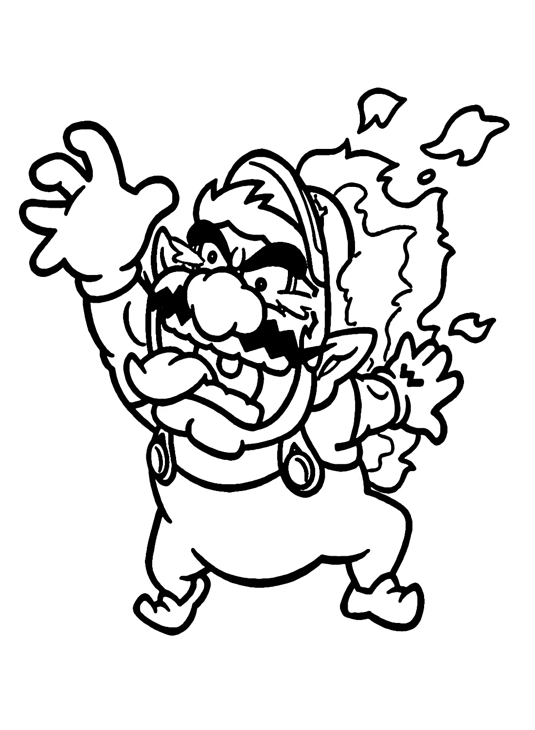 Desenhos de Wario Para Colorir