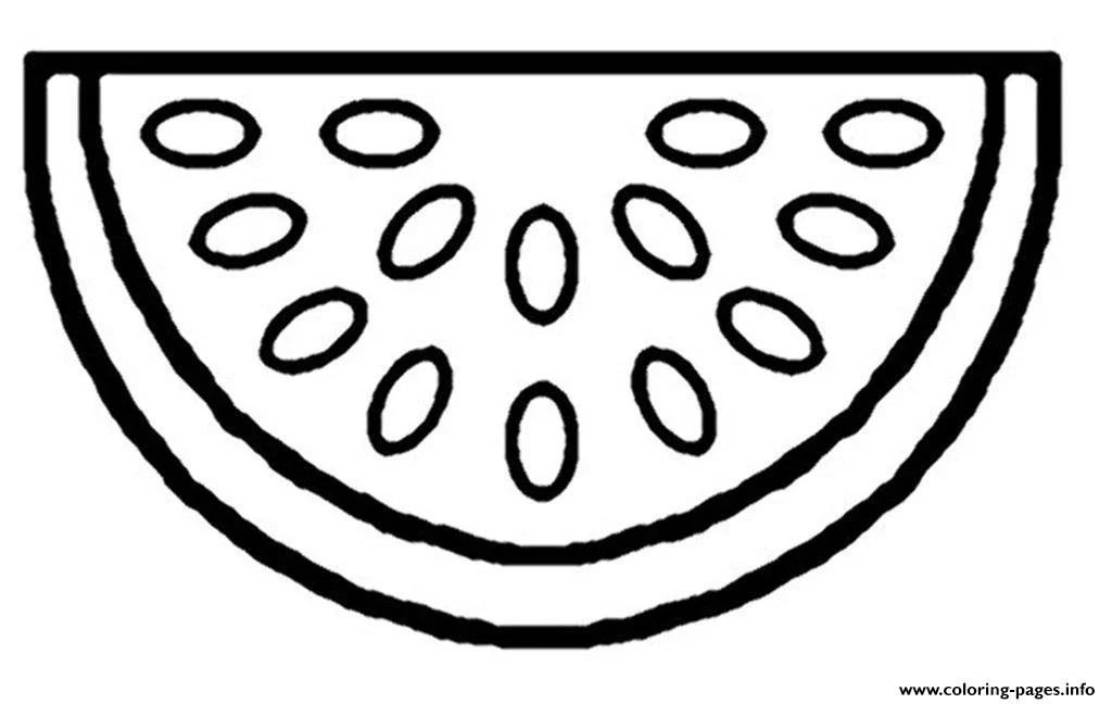 Wassermelonen Ausmalbilder 12
