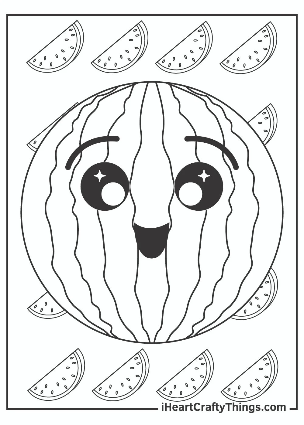 Wassermelonen Ausmalbilder 26