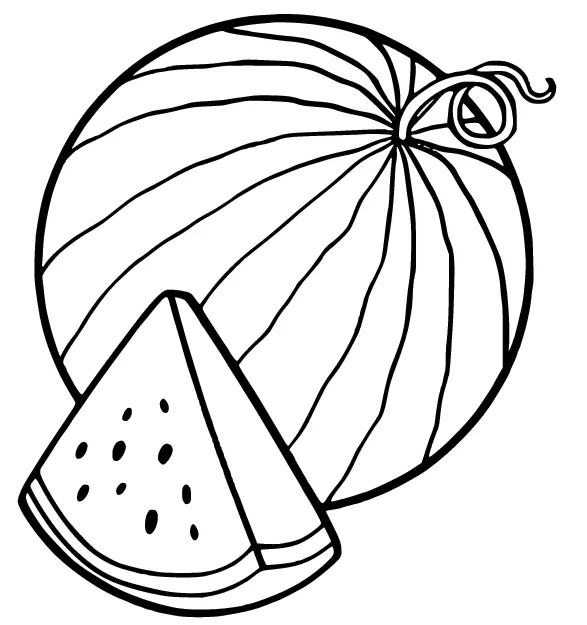Wassermelonen Ausmalbilder 38