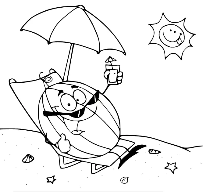 Wassermelonen Ausmalbilder 45