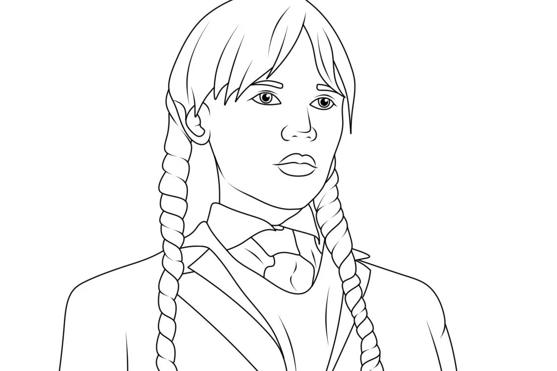 Wednesday Addams Coloring Pages 10