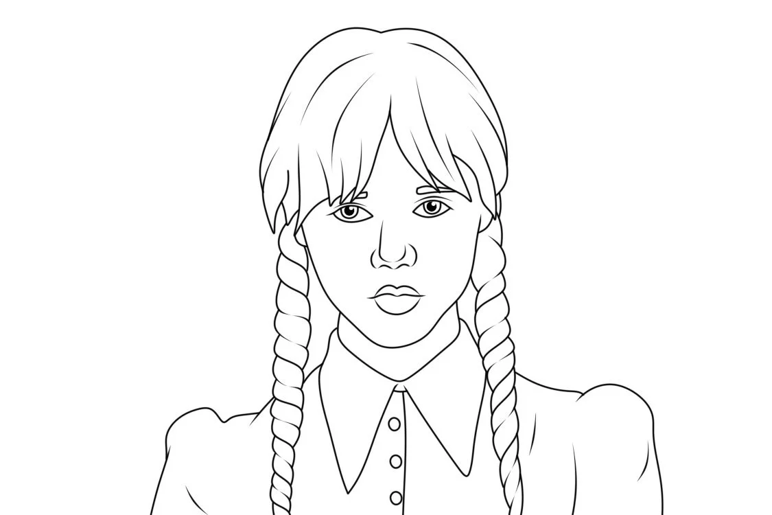 Wednesday Addams Coloring Pages 14