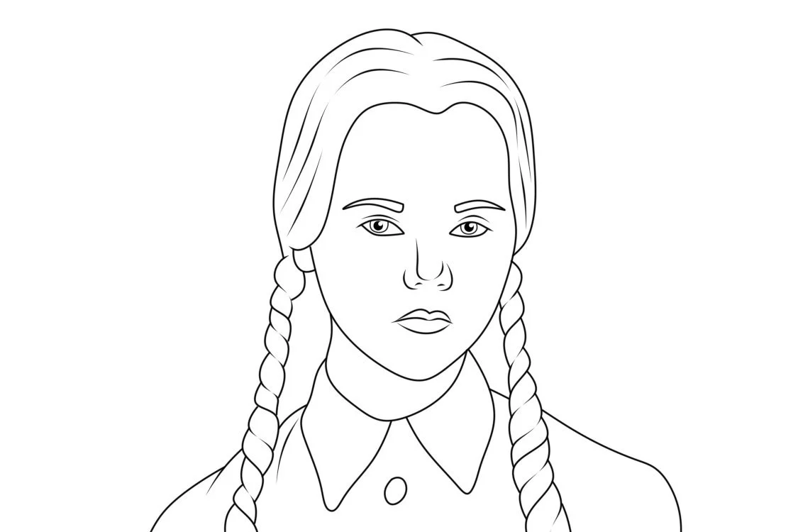 Wednesday Addams Coloring Pages 15