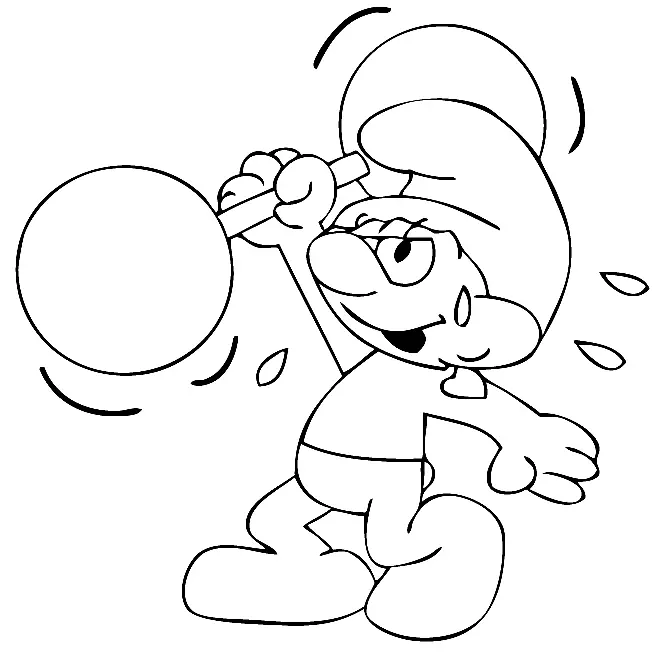 Desenhos de Levantamento de Peso Para Colorir 39